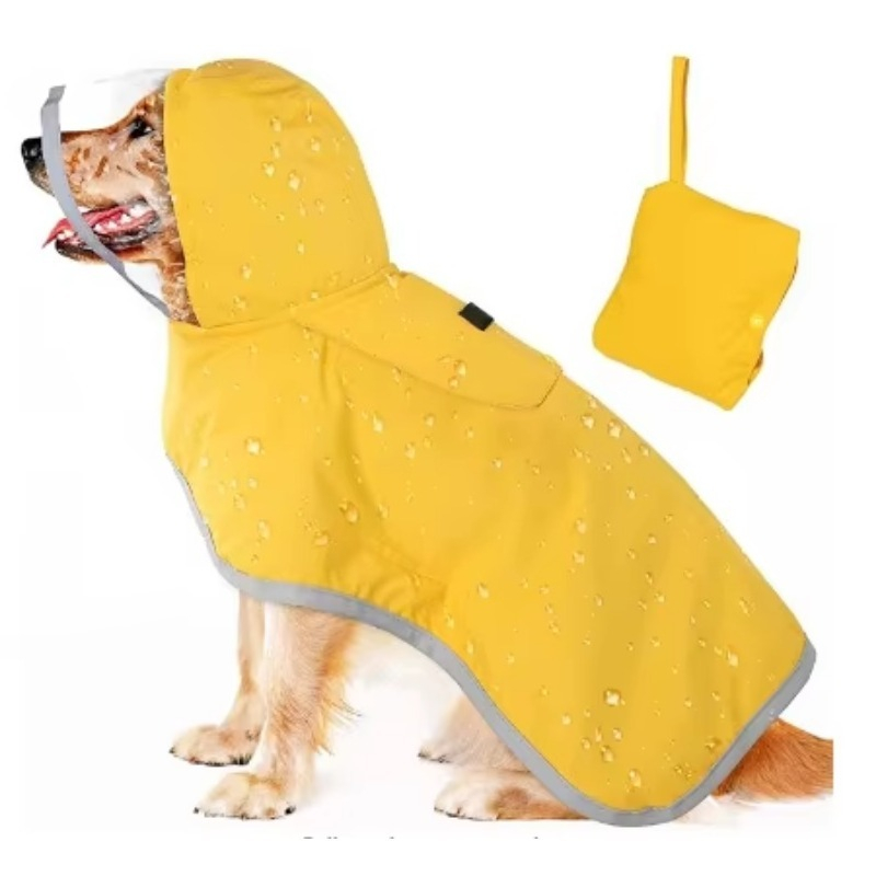 Dog Raincoat - Individuell Bedruckter Reflektierender Hunde-Regenmantel Wasserdichte Outdoor-Haustierjacke