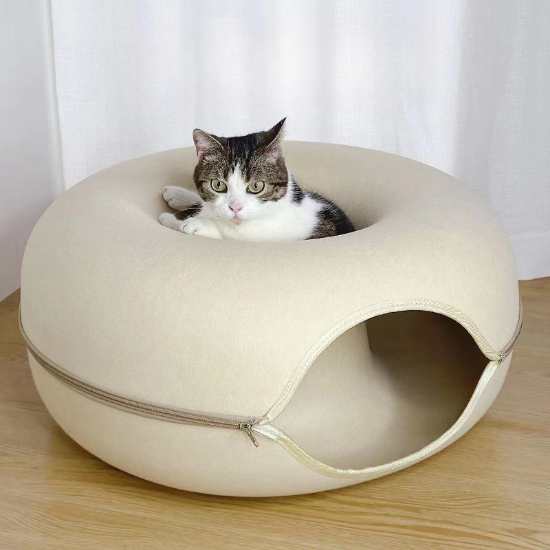Pet Supplies Delivery - Minimalistisches, entspannendes Nest-Haustierbett, interessantes, entspannendes, warmes