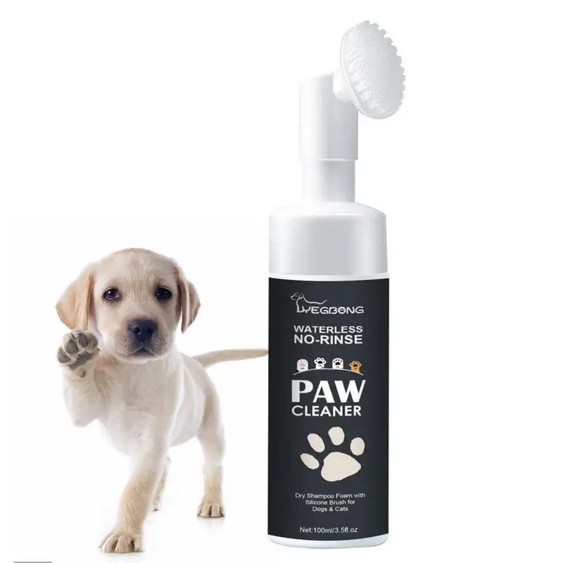 Dog Paw Cleaner - 100 mlPaw-Reiniger, Schaumstoff-Hundeklauenreiniger, Katzenpfotenreiniger, wasserloses Haustiershampoo