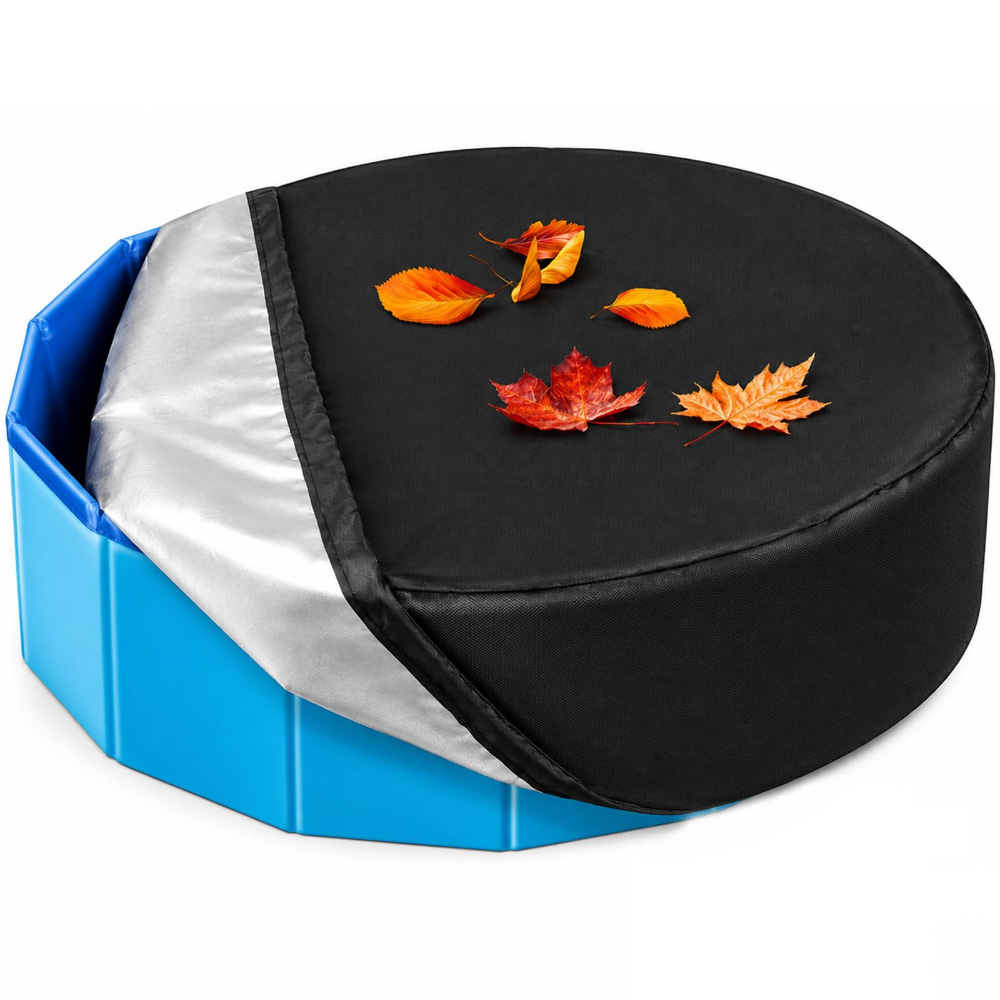 Pet Supplies Delivery - Hundepool-Abdeckung, faltbar, für runde Pools, Haustierpool-Abdeckung,