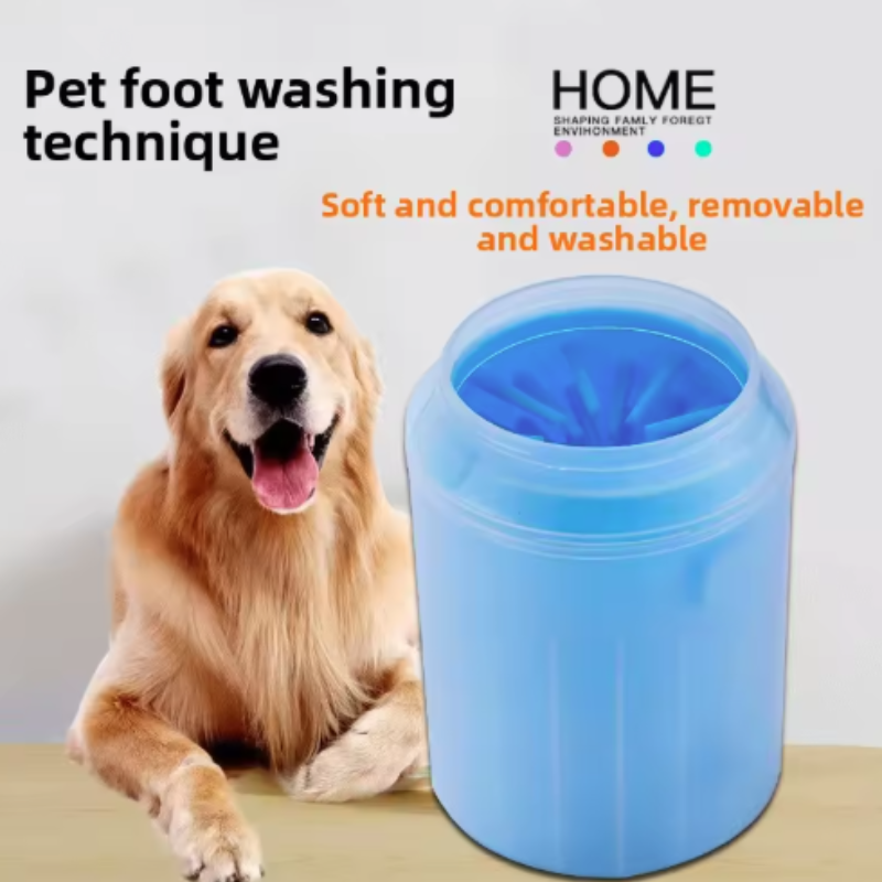 Dog Paw Cleaner - Hundepfoten-Reinigungsbecher: Tragbarer Outdoor-Pfotenreiniger mit weichen Silikonbürsten