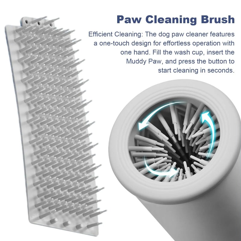 Dog Paw Cleaner - Elektrischer Hundepfoten-Reiniger Automatischer Tierfuß-Waschbecher Tragbarer Pfoten-Reinigungsbecher