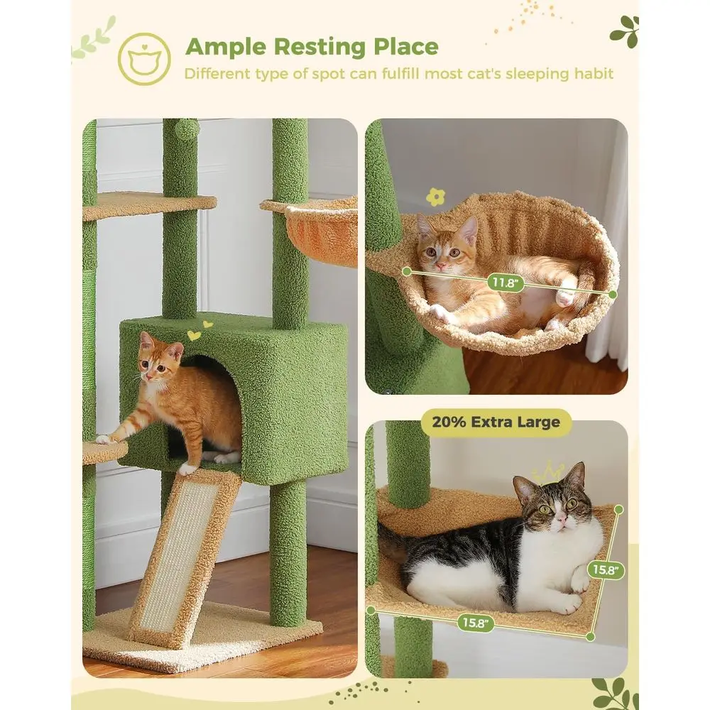 Verstellbarer Hoher Katzenbaum – Cat Scratching Post Bewertung und Preis