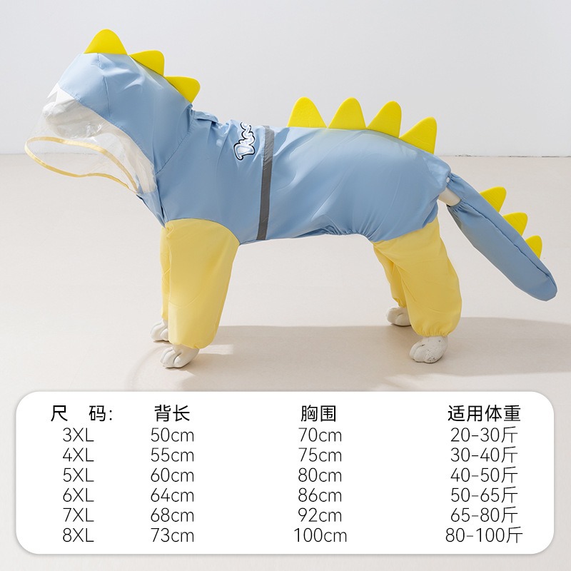 Großer Hund Dinosaurier Regenm – Dog Raincoat Bewertung und Preis